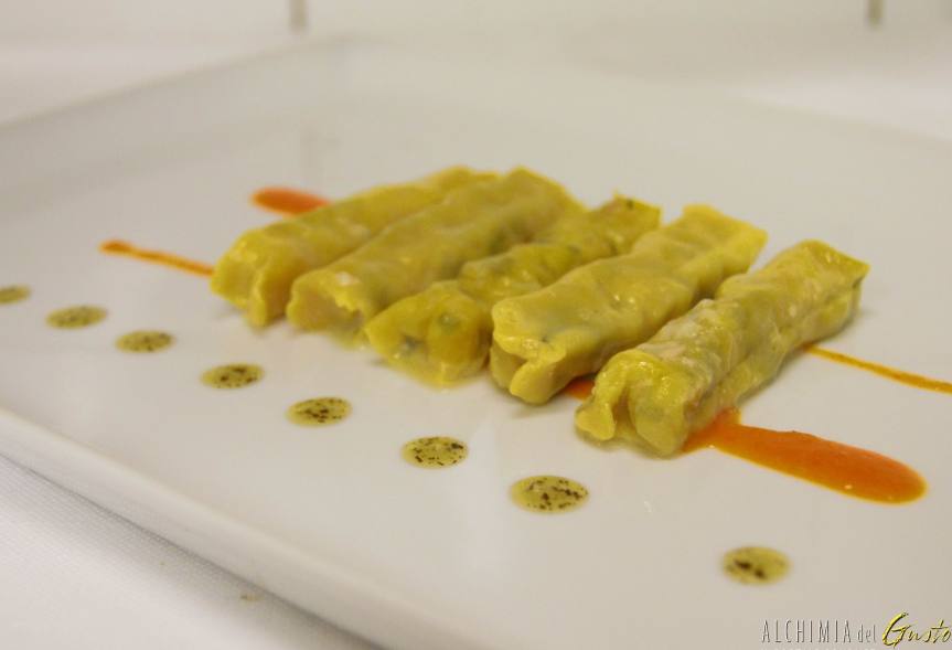 Ricetta Chef Luca Marchini Ristorante Erba del Re Cannelloni di&nbsp;Anguilla