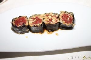 sushi di polenta e verza