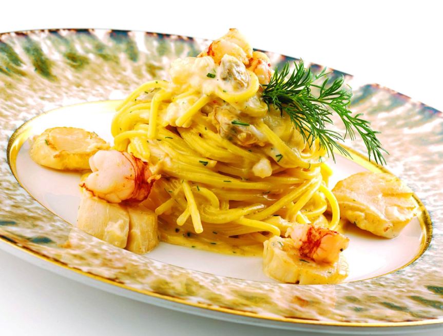 Ricetta dello Chef Filippo Gozzoli Carbonara di&nbsp;Mare